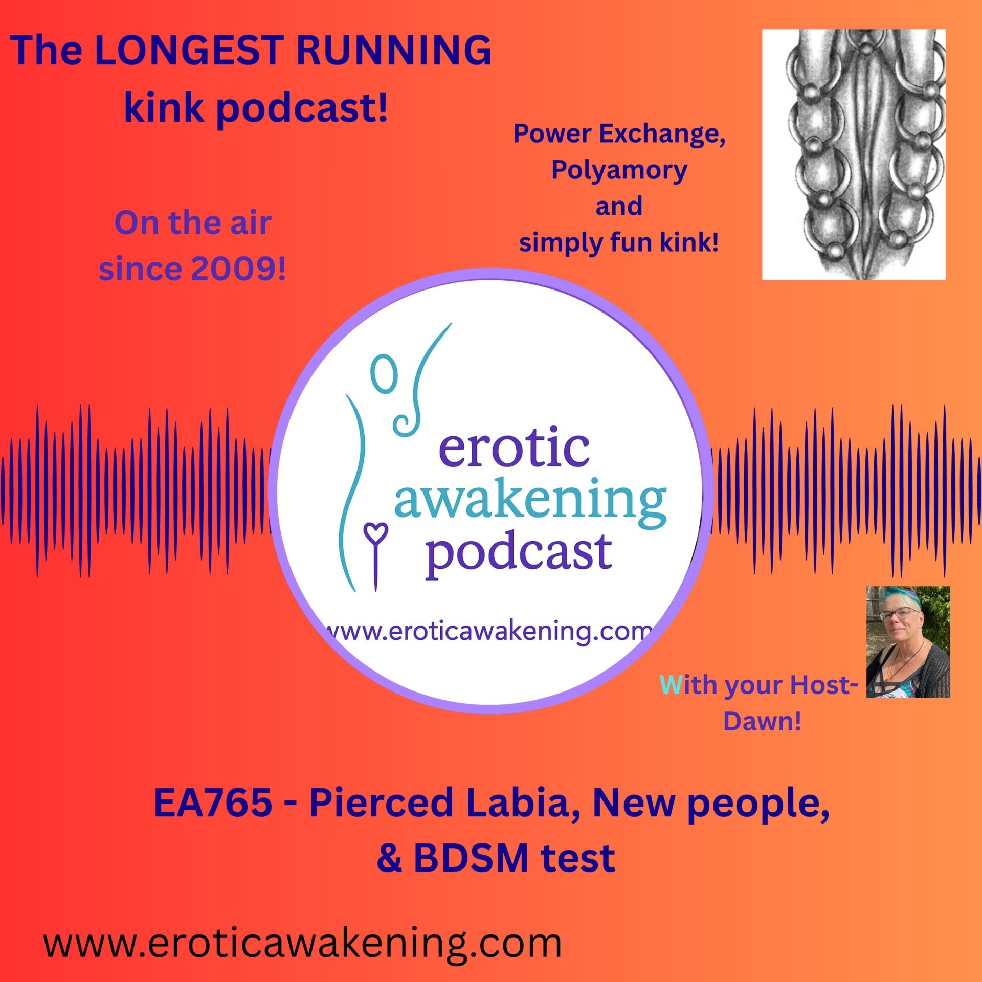 EA765 - Pierced Labias, New people, & BDSM test