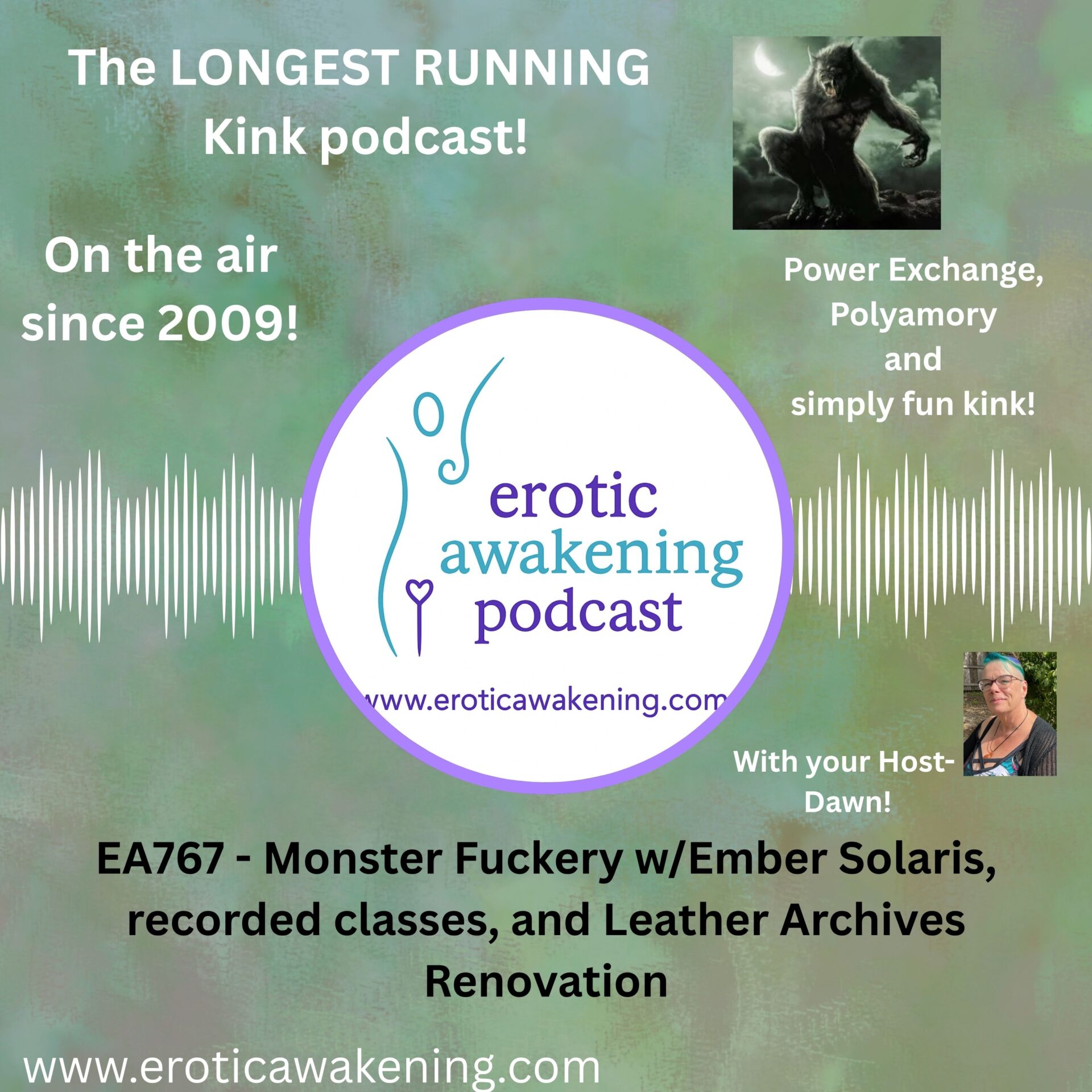 EA767 - Monster Fuckery w/Ember Solaris, recorded classes, and Leather Archives Renovation